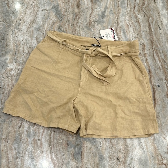 NWT Made in Italy Linen Shorts - Picture 1 of 8